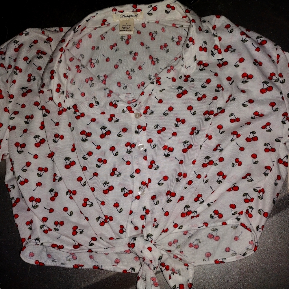 Cute Cherry crop top